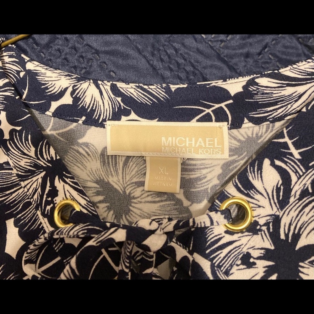 Michael Kors beautiful hibiscus flower summer dress size XL